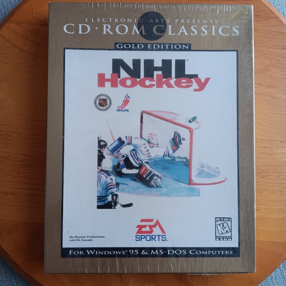 NHL Hockey EA Sports CD-ROM Classics Gold Edition (PC, 1996) Sealed